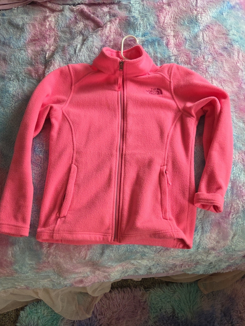 The North Face Bright Pink Full-Zip Fleece Jacket